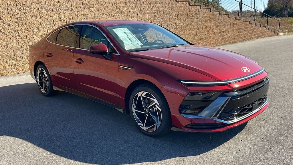 2026 Hyundai SONATA SEL Sport in Ultimate Red — front three-quarter view
