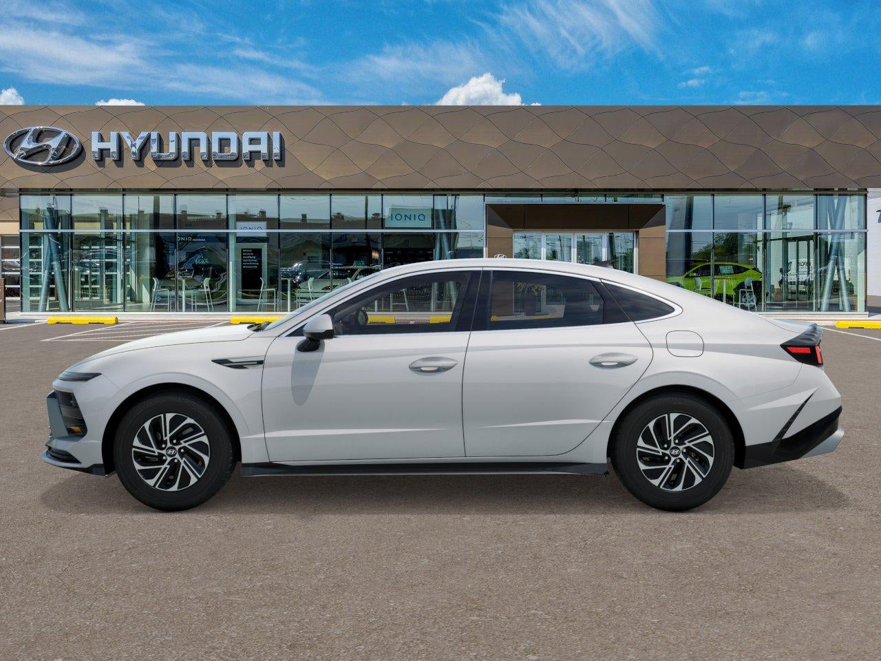 2026 Hyundai SONATA HYBRID — rear three-quarter view